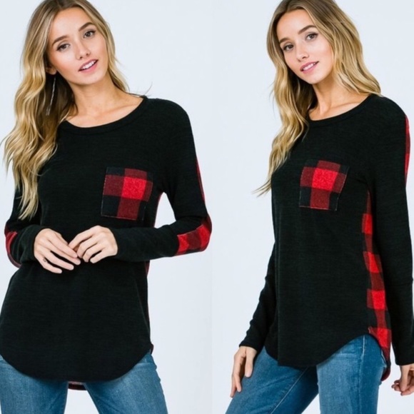 Made in USA Plaid Back Top - Picture 4 of 4